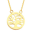14k Yellow Gold Small Tree of Life Necklace