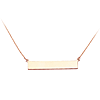 14kt Rose Gold Bar Nameplate 18in Necklace