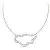 Sterling Silver Cubic Zirconia Cloud 18in Necklace