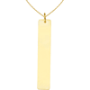 14kt Yellow Gold Vertical Nameplate 18in Necklace