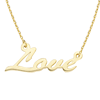 14kt Yellow Gold Love 18in Necklace
