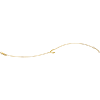 Gold-plated Sterling Silver Wishbone Charm Bracelet