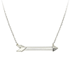 Sterling Silver Arrow Charm 18in Necklace