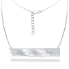 Sterling Silver Los Angeles Dodgers Bar 18in Necklace