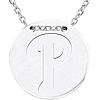 Sterling Silver Philadelphia Phillies Disc 18in Necklace