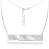 Sterling Silver Milwaukee Brewers Bar 18in Necklace