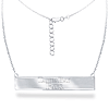 Sterling Silver Tampa Bay Rays Bar 18in Necklace