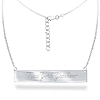 Sterling Silver New York Yankees Bar 18in Necklace