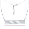 Sterling Silver Toronto Blue Jays Bar 18in Necklace