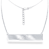 Sterling Silver New York Mets Bar 18in Necklace