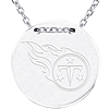 Sterling Silver Tennessee Titans Disc 18in Necklace