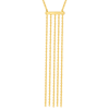 14kt Yellow Gold Bar and Tassel 18in Necklace