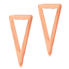 14kt Rose Gold Bianca Wedge Stud Earrings
