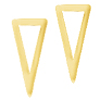 14kt Yellow Gold Bianca Wedge Stud Earrings