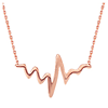 14kt Rose Gold Heartbeat 18in Necklace