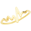 14kt Yellow Gold Heartbeat Symbol Ring
