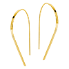 14kt Yellow Gold 1 1/2in Hawley St Round Wire Earrings
