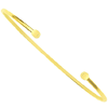 14k Yellow Gold Cylinder Cuff Bangle Bracelet