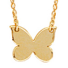 14k Yellow Gold Tiny Butterfly Necklace