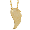 14k Yellow Gold Mini Angel's Wing Necklace