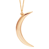 14k Rose Gold Small Moon Necklace