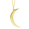 14k Yellow Gold Small Moon Necklace