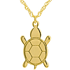 14k Yellow Gold Mini Turtle Necklace