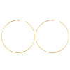 14k Yellow Gold 4in Open Post Hoop Earrings