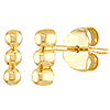14k Yellow Gold Bubble Bar Earrings