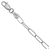 14k White Gold 18in Whisper Thin Paper Clip Necklace 2.6mm