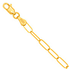 14k Yellow Gold 18in Whisper Thin Paper Clip Necklace 2.6mm