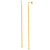 14k Yellow Gold Valentino Chain Drop Earrings 4in
