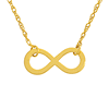 14k Yellow Gold Mini Infinity Symbol Necklace
