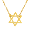 14k Yellow Gold Small Star of David Necklace