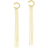 14k Yellow Gold Ear Cuffs with Fringe