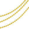 14k Yellow Gold Bead Triple Strand Necklace
