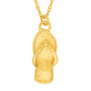 14k Yellow Gold Petite Flip Flop Necklace