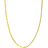 14k Yellow Gold 50/50 Mixed Paperclip and Rope Chain Necklace