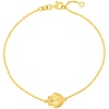 14k Yellow Gold Single Shell Charm Bracelet