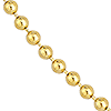 14k Yellow Gold 20in Bead Chain 2mm