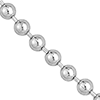 14k White Gold 20in Bead Chain 2.5mm