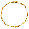 14k Yellow Gold 7.5in Bead Bracelet 3mm