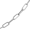 14k White Gold Paper Clip Chain 2mm