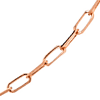 14k Rose Gold Paper Clip Chain 2mm