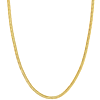 14k Yellow Gold 18in Hollow Oval Snake Chain Necklace 4.2mm Thick