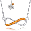 Sterling Silver University of Florida Crystal Infinity Necklace