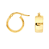 14kt Yellow Gold 1/2in Huggie Hoop Earrings 5mm