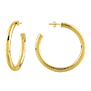 14k Yellow Gold 2in Open Hoop Earrings 5mm