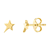 14k Yellow Gold Mini Shooting Star Earrings