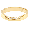 14k Yellow Gold .06 ct tw Diamond Smile Ring